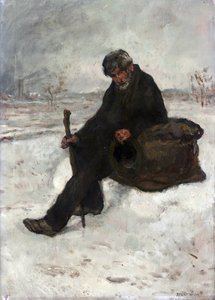 En filosof, Cheminot i sneen af Jean Francois Raffaelli