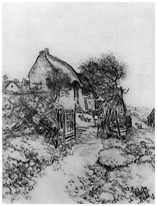 La Chaumière, c1870-1920 1924 af Jean Francois Raffaelli