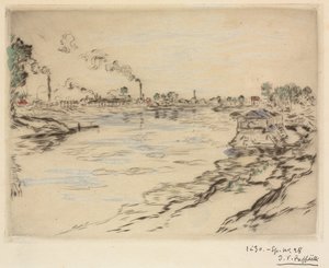 Seinen ved Asnières, 1894. af Jean Francois Raffaelli