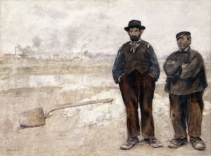 De to arbejdere, af Jean Francois Raffaelli