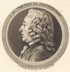Charles-Georges Coqueley de Chaussepierre af Jean Francois Rousseau after Charles Nicolas Cochin II
