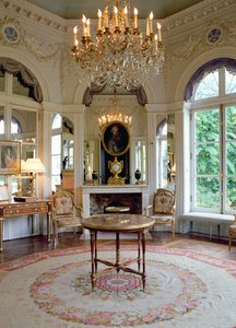 Ottekantet salon hos Comtesse de Provence af Jean Francois Therese Chalgrin