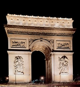 Udsigt over Triumfbuen realiseret af Jean Francois Chalgrin (1739-1811) af Jean Francois Therese Chalgrin