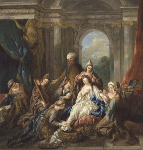 Esthers toilet af Jean François de Troy
