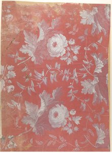 Design til mønstret silke, ca. 1780-1825. af Jean François Bony.