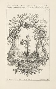 Design til Cartouche af Jean François Cuvilliés