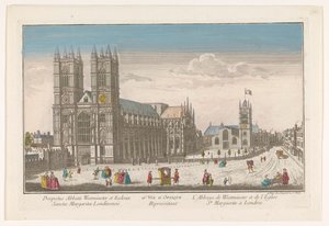 Udsigt over Westminster Abbey og St Margaret