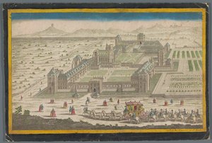 Udsigt over Château de Vincennes af Jean François Daumont