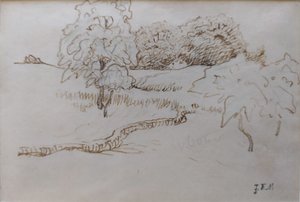 [Træer og lunde omkring Vichy]. af Jean Francois Millet