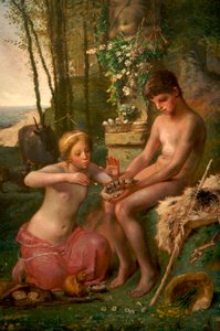 Forår (Daphnis og Chloë) af Jean Francois Millet