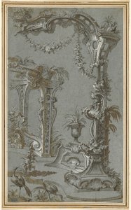 En rokoko-havespalier og lysthus af Jean François de Cuvilliés I