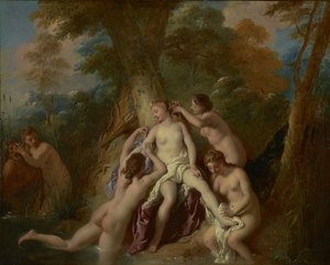 Diana og hendes nymfer bader, 1722-4