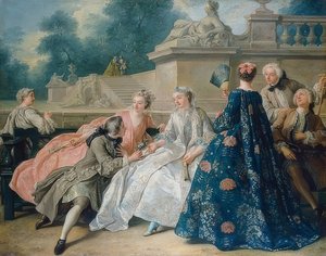 Kærlighedserklæring. 1731 af Jean François de Troy