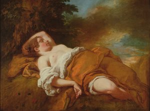 Sovende mejetærsker af Jean François de Troy