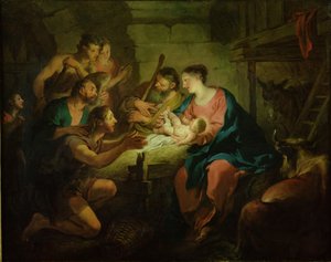 Hyrdernes tilbedelse, 1725 af Jean François de Troy