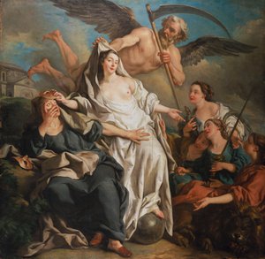 Tiden afslører sandheden, 1733 af Jean François de Troy