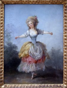 Danser i Louis XVI. Maleri af Jean Frederic Schall (1752-1825), olie på lærred, slutningen af 1700-tallet. Museum of Fine Arts i Nantes.