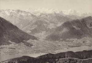 Udsigt fra Rigi Kulm (s/h foto) af Jean Gaberell