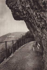 Udsigt over Rigi Kaltbad (s/h foto) af Jean Gaberell