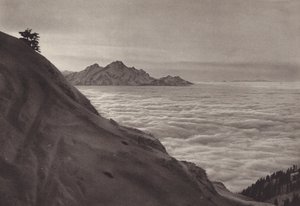 Rigi Kulm, Uber Dem Nebelmeer (s/h foto) af Jean Gaberell