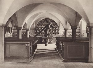 Schweiz: Stans, de dødes kapel (s/h foto) af Jean Gaberell