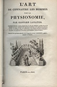 Physiognomy - Physiognomy - Frontispice af "" Kunsten at kende mænd gennem fysiognomi"" af Johann Gaspar Lavater (1741-1801) - 1806 af Jean Gaspard Lavater