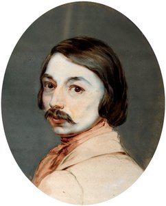 Portræt af forfatteren Nikolai Gogol