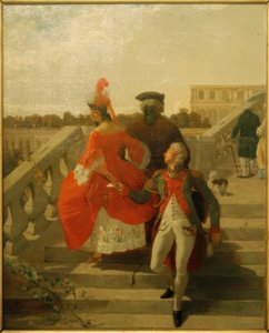 Saint-Lambert u.dHoudetot af Jean Francois Gigoux