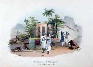 Palanquin-bærere, 1828 af Jean Henri Marlet