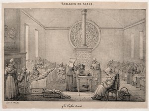 Scenes of Paris: The Foundling Hospital. af Jean Henri Marlet