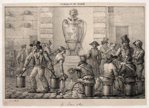 Scenes of Paris: The Water Carriers. af Jean Henri Marlet