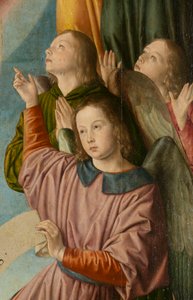 Engle, detaljer. Triptykon af mesteren af Moulins