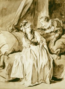 Brevet eller den spanske samtale af Jean Honore Fragonard
