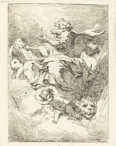 Sankt Markus af Jean Honoré Fragonard after Giovanni Lanfranco