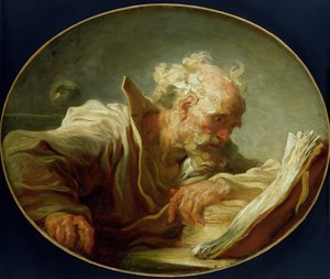 En filosof, ca.1764 (se også 146466) af Jean Honore Fragonard