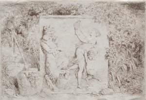bachchanal af Jean Honore Fragonard