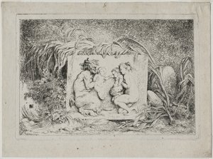 Bacchanales: Satyrfamilien, 1763. af Jean Honore Fragonard
