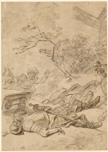 Don Quixote besejret af vindmøllen af Jean Honore Fragonard