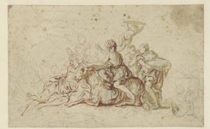 Europa kidnappet af Jupiter i skikkelse af en tyr af Jean Honore Fragonard