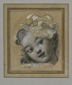 Pige med motorhjelm af Jean Honore Fragonard