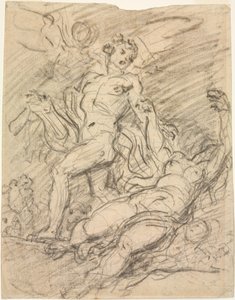 Orfeus og Eurydike (rekto) af Jean Honore Fragonard