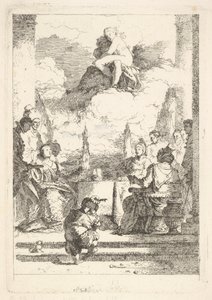 Banketten for Anthony og Cleopatra, ca. 1764. af Jean Honore Fragonard