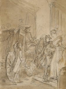 Afgang med træner af Jean Honore Fragonard
