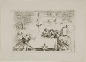 Disciplene i Emmaus af Jean Honore Fragonard