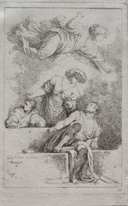 Disciplene ved graven af Jean Honore Fragonard