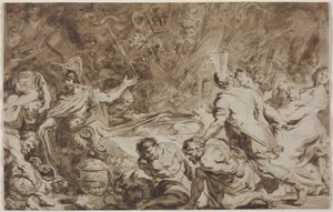 Begravelsen af ​​Decius Mus af Jean Honore Fragonard