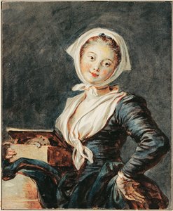 Pigen med murmeldyr af Jean Honore Fragonard