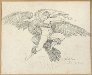 Voldtægten af Ganymedes efter Michelangelo af Jean Honore Fragonard