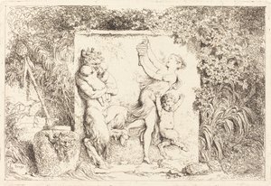 Satyrernes dans af Jean Honore Fragonard