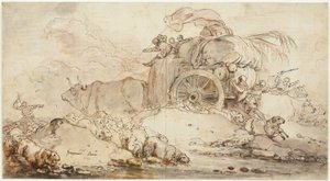 Den fastlåste vogn af Jean Honore Fragonard